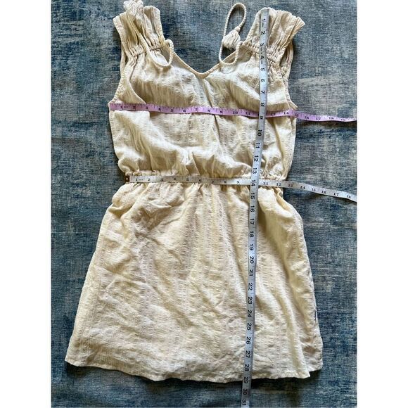 Sisstrevolution Ivory Bonnie Sleeveless Woven Mini Dress Small - Picture 8 of 9